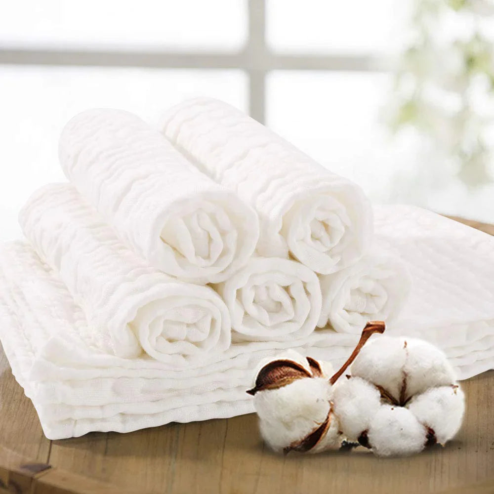 The Muslin Burp Cloths - 100% Muslin Cotton