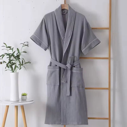 The Muslin Bathrobe - 100% Muslin Cotton
